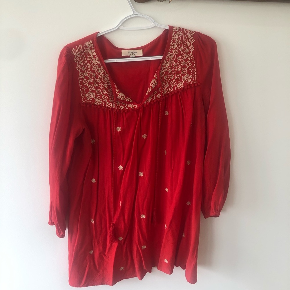 Red tunic